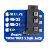 7Semi TRRS 3.5mm Audio Jack Breakout Module - Robocraze