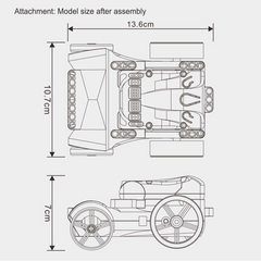 RoboRun JMC-NY-1799 Programmable 4 Wheeled RC Robot Car Kit for Children -DIY Kits -Robotic Kits -Robocraze