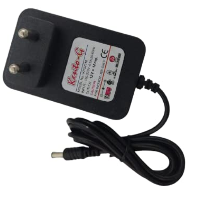 Kento G 12V 1A Adapter - DC Jack – Compact adapter for powering electronics. -Power Adapter -Robocraze