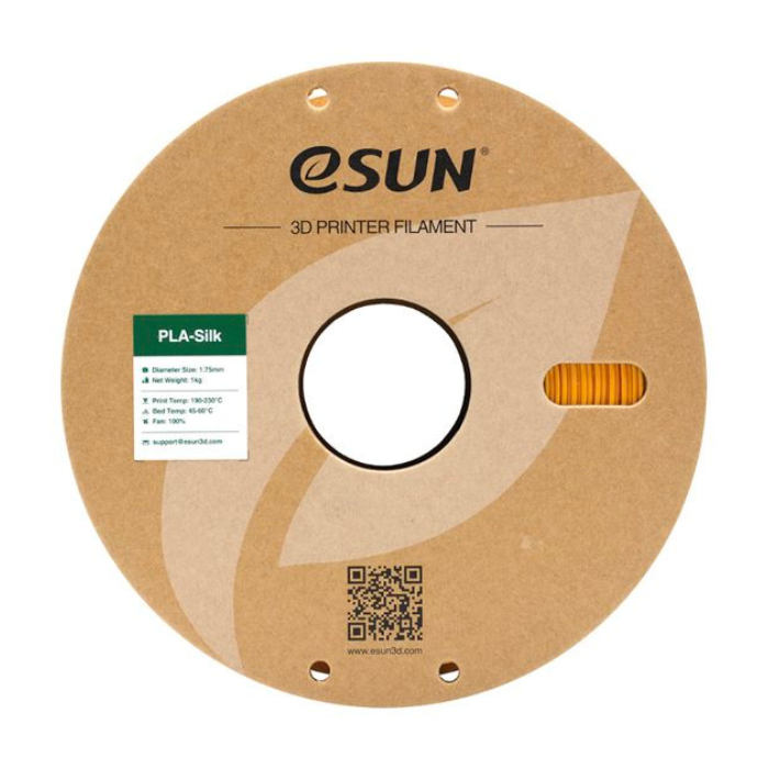eSun PLA-Silk 1.75mm Filament 1kg/roll Yellow Color -3D Printers/Pens -Filaments -Robocraze