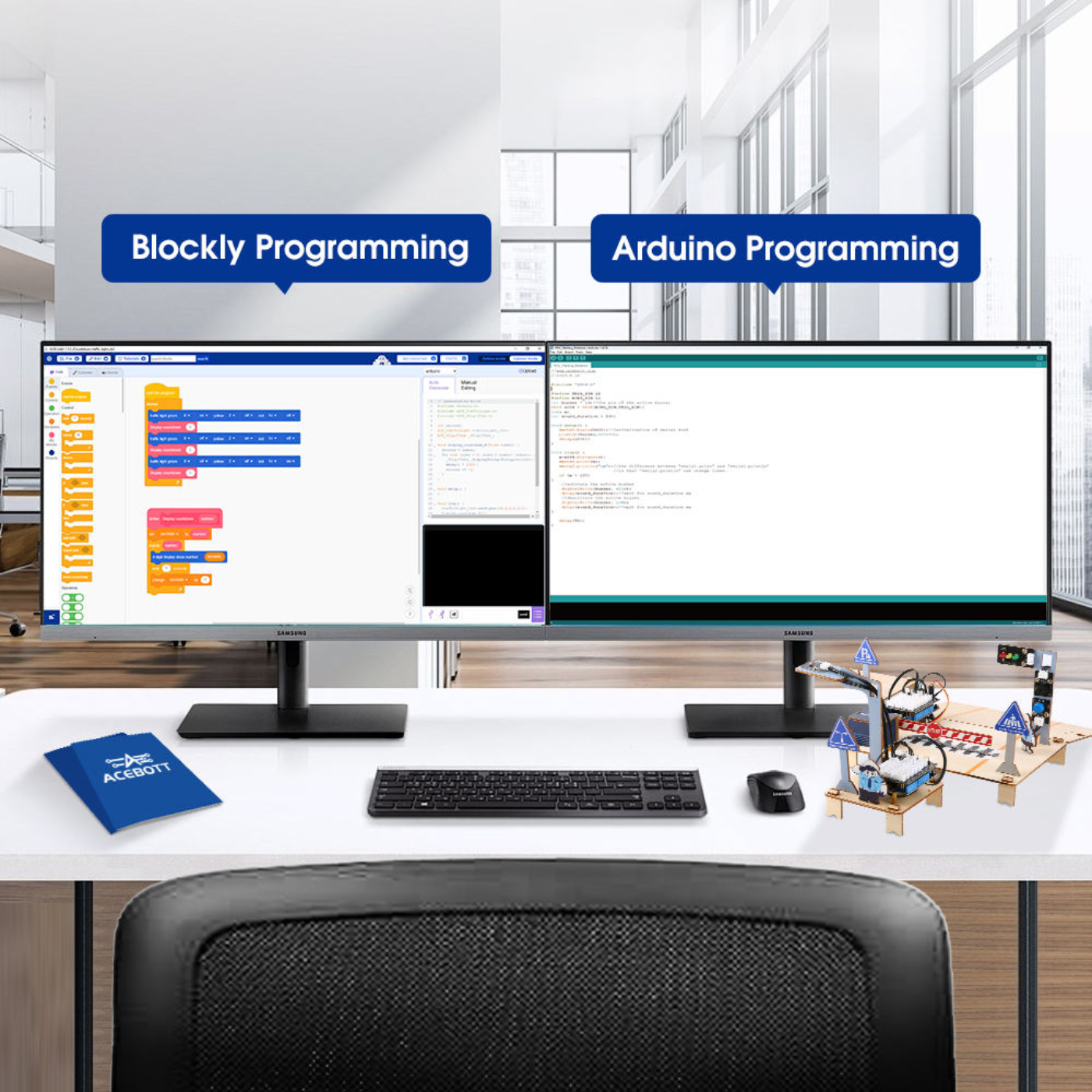 ACEBOTT QE031 Smart Factory STEM Education Kit – Industry-inspired DIY Kits, STEM Kits, Robot Kits -Robocraze