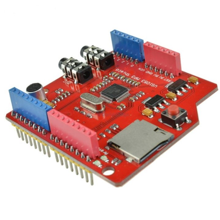 Arduino VS1053 MP3 Shield – Arduino shields for high-quality audio decoding & MP3 playback. -Robocraze