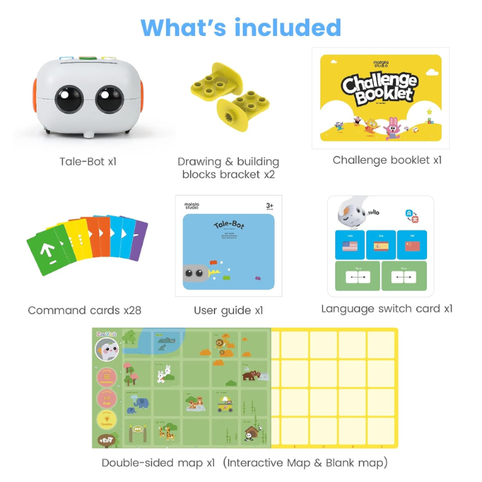 MatataStudio Talebot Coding Robot Kit (Ages 3-6) – Engaging DIY Kits, STEM Kits, Robot Kits -Robocraze