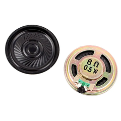 8 Ohm 0.5W Speaker – Compact 8-ohm 0.5W speaker for audio projects. -Speaker -Robocraze