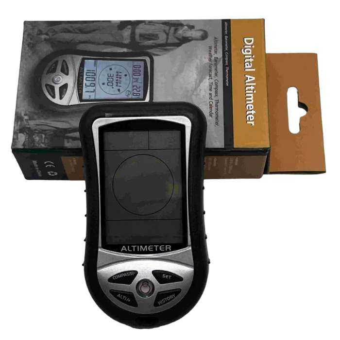 8 in 1 Handheld GPS Compass Altimeter Barometer Watch with Calendar & Forecast Timer