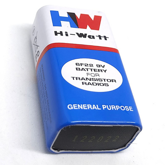 9V HW High-Quality Battery – 9V battery for smoke detectors, toys & electronics.-HW Battery -Robocraze