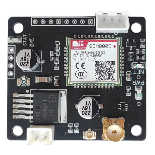 Adiy SIM800C LM39302 TTL Board - SIM800C GSM Module with LM39302 TTL board for IoT. -Robocraze