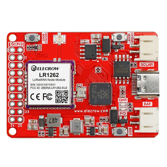 ELECROW LR1262 LoRaWAN Node Module โ LR1262 node board for IoT, 868/915MHz. -Robocraze