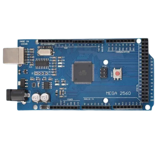 Arduino MEGA 2560 CH340 – High-speed compatible Arduino Board with ATmega2560 and CH340 for robotics and IoT. -Robocraze