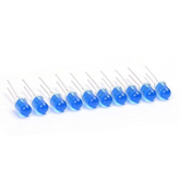Blue Led 5mm(Pack of 10) -Electronic Components -LEDs -Through-Hole LEDs -Robocraze