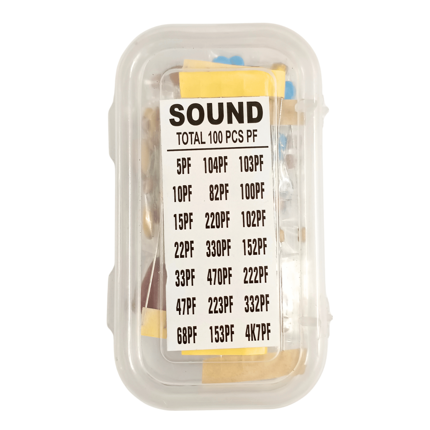 Ceramic Capacitor Box (100PC) – Assorted capacitors for prototyping. -Basic Components -Robocraze