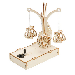 DIY Wooden Spinning Flying Chair STEM Learning Kit for Kids -Educational STEM Toy for Kids -Robocraze