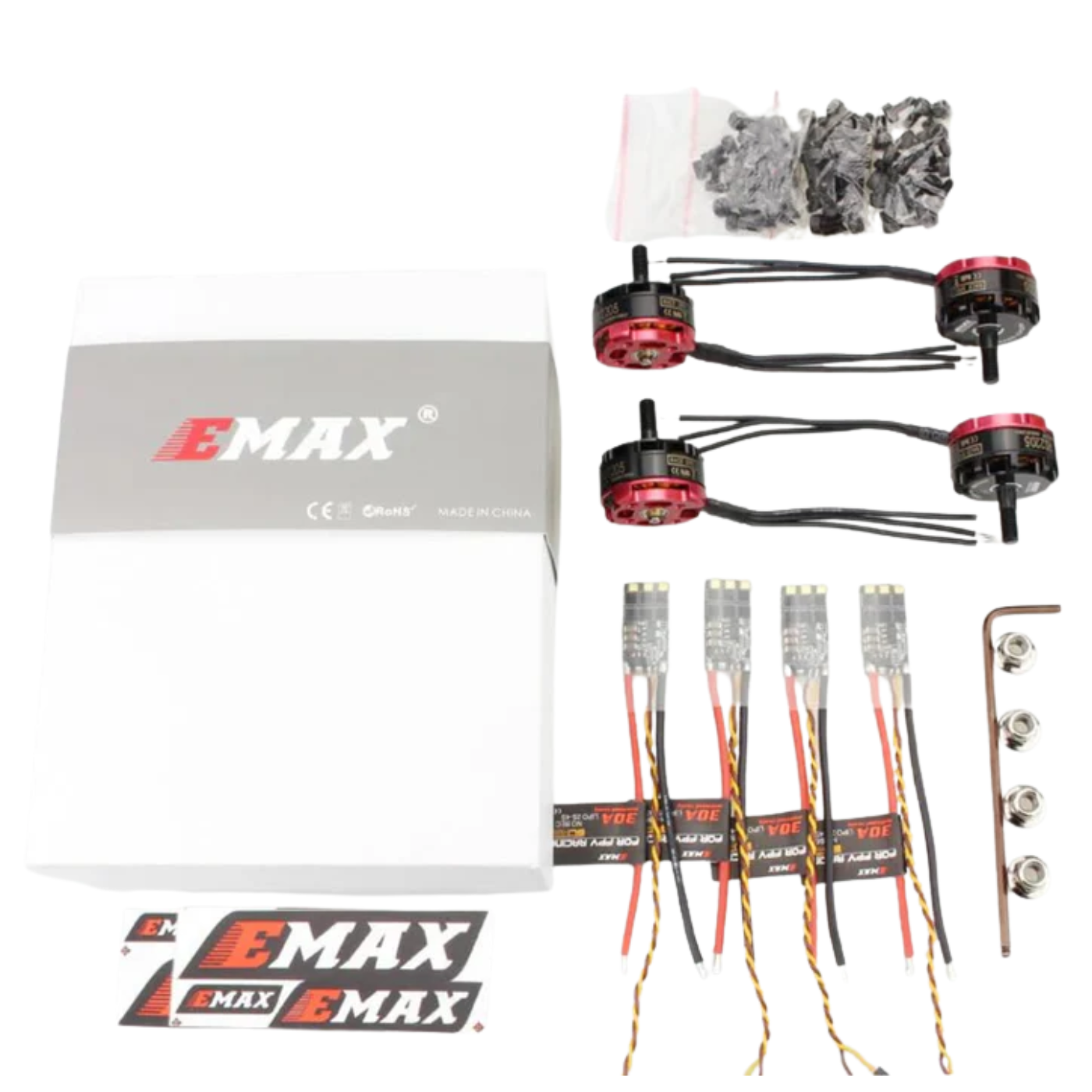 EMAX RS2205 2-4S Race Spec 2600KV Brushless Motor Kit -Drone Parts -Drone Motors -Robocraze