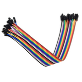 F2F Jumper Wires (20cm) 20pcs – Flexible F2F jumper wires for electronics. Electronic Components - Robocraze
