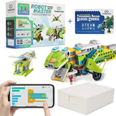 Makerzoid 100 in 1 STEAM Robot Master Educational Toy Set with Programming Building Blocks Course for 6-12 Years -STEM Kits -School Kits -Robocraze