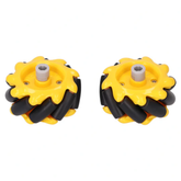 Mecanum 60mm Wheel Pair – Omnidirectional Left & Right Wheel -Robot Wheels and Chassis -Robocraze