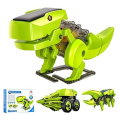 3 in 1 3D DIY Green Safe Energy Driven Dinosaur – Sustainable DIY Kits, STEM Kits, and Robot Kits for kids - Robocraze