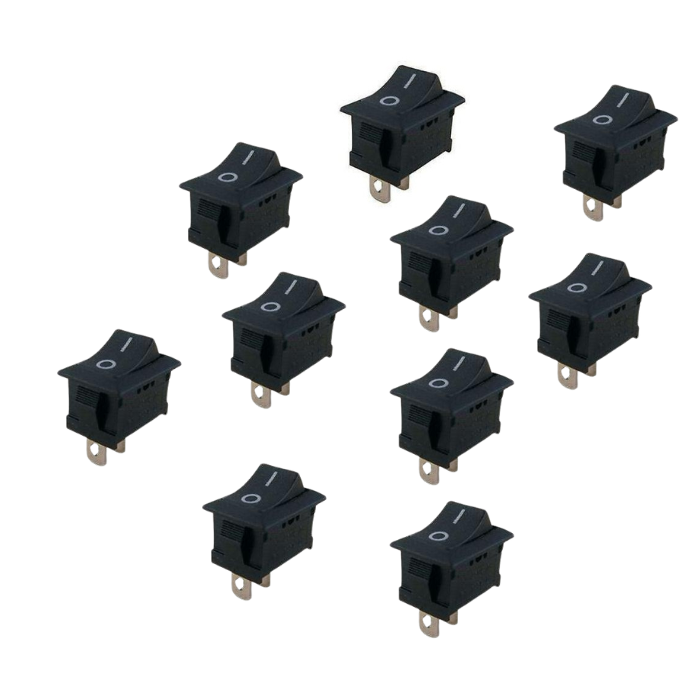 2 Pin SPST Switch (10pcs) (Colour May Vary) – Pack of SPST switches - Mini Switch - Robocraze