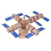 Pludo STEM Space Station Kit – Electrical Energy into Mechanical Motion DIY Science Kit for Kids 11–14 | Grade 6–8 - Robocraze