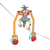 Pludo Wooden Clown Tightrope STEM Kit – Balance and Centre of Gravity Learning Toy for Kids 8–11 | Grade 3–5 DIY Science Kit -DIY Kit -Pludo Educational Toy -Robocraze