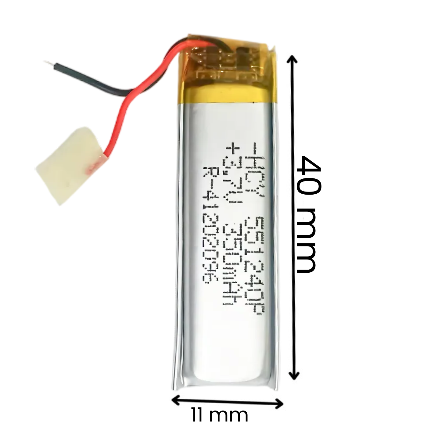 Witty Fox 350mah Rechargeable 3.7v LiPo Battery -Lithium Polymer Battery for Drone -Robocraze