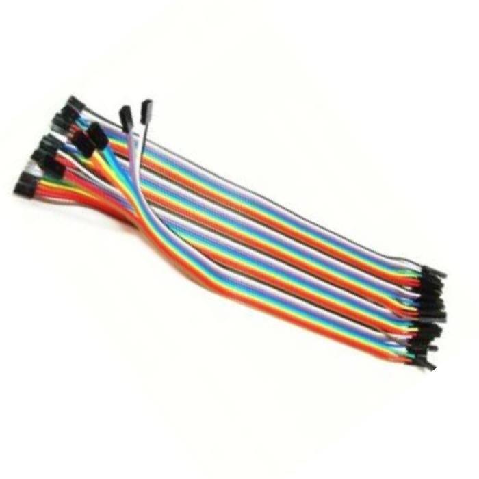 F2F Jumper Wires (20cm) 20pcs – Flexible F2F jumper wires for electronics. Electronic Components - Robocraze