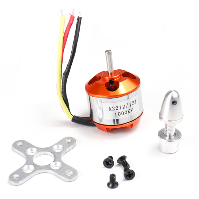 A2212 1000KV BLDC Drone Motor for FPV Aircraft Models, RC Drones, and Quadcopters - DIY Drone Parts - Robocraze
