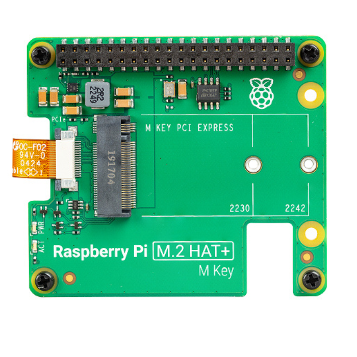 Official Raspberry Pi M.2 HAT+ – Enables M.2 SSD compatibility for enhanced storage -Robocraze