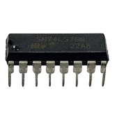 SN74LS76N IC Dual J-K Flip-Flop – High-speed dual JK flip-flop IC with preset & clear for logic circuits. -Robocraze