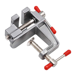 Small Bench Vice Clamp for PCB – Secure PCB holder for soldering & repairs – PCB clamp - Hand Tool - Robocraze