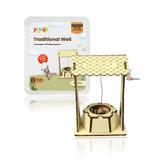 Pludo Traditional Well STEM Kit – DIY Smart Toy for Kids 8–11 | Grade 3–5 Wheel Transmission Project