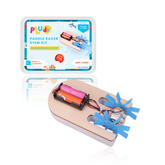 Pludo Paddle Racer STEM Kit – DIY Science Experiment Kit for Kids 3–5 | Mont–2 Water Resistance Activity