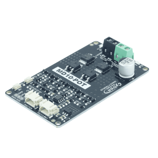 Cytron 10Amp 7V-30V Switch Control Potentiometer with DC Motor Driver -Motors & Mechanical
-Motor Drivers -Robocraze