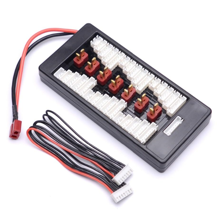 T Plug Parallel Charging Board 2-6S – High-quality LiPo parallel charging board. -Battery Charger -Robocraze