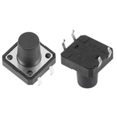 Tactile 4 Pin Push Button Switch 12X12X10mm (Pack of 5) -Electronic Components -Switches -Push Buttons -Robocraze