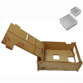 Raspberry Pi Transparent Case + Heat Sink – Clear Official Raspberry Pi Case with heat sink. -Robocraze