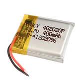 Witty Fox 3.7V 400mAh Rechargeable LiPo Battery -Lithium Polymer Battery for Drone -Robocraze