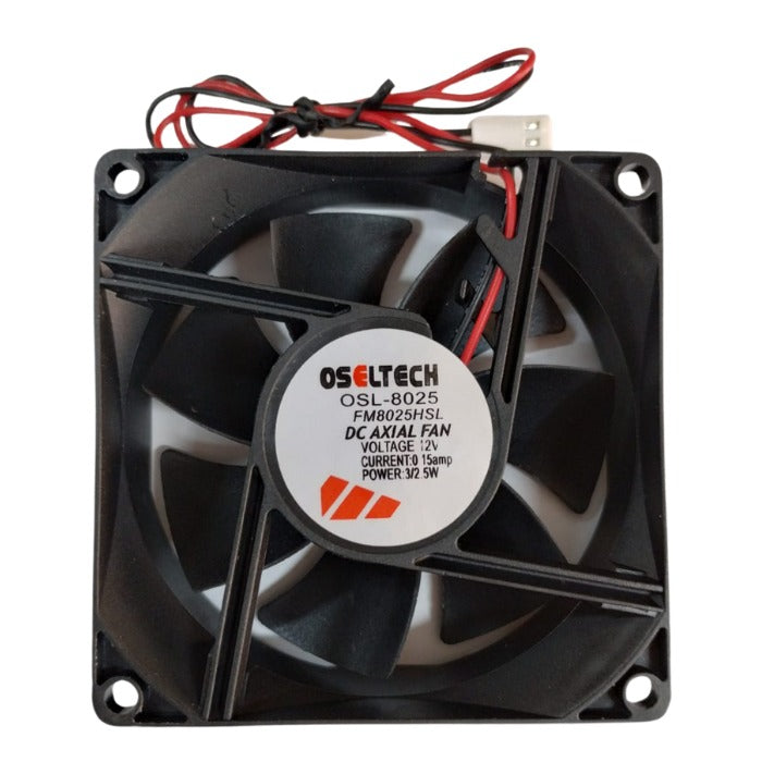 8025 12V Cooling Fan – Heat dissipation for CNC & 3D printers. -3D Printer Accessories -Robocraze