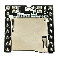 Mini DF MP3 Player Module MP3-TF-16P – Compact DFPlayer MP3 module for audio. -MP3 Player Module -Robocraze