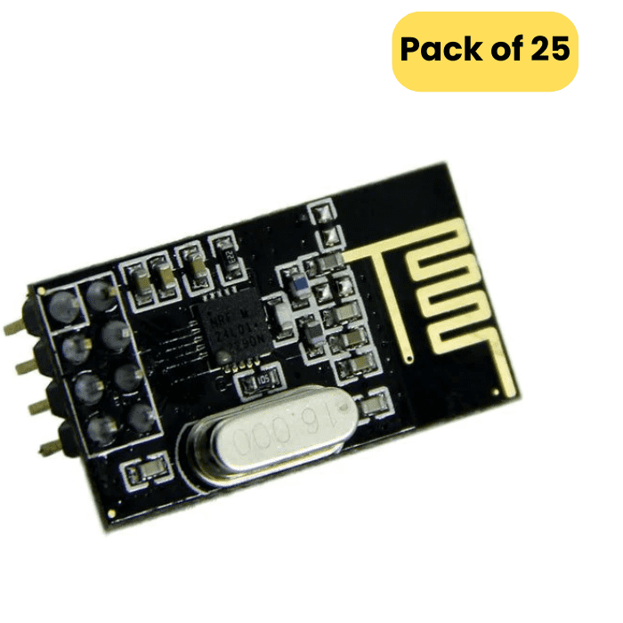 NRF24L01 Ultra Low Power 2.4GHz RF Wireless Transceiver ( Pack of 25)