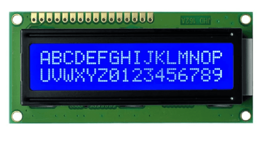 Original JHD 16x2 Character LCD - Blue – 16x2 JHD blue LCD for microcontroller projects - LCD Display - Robocraze