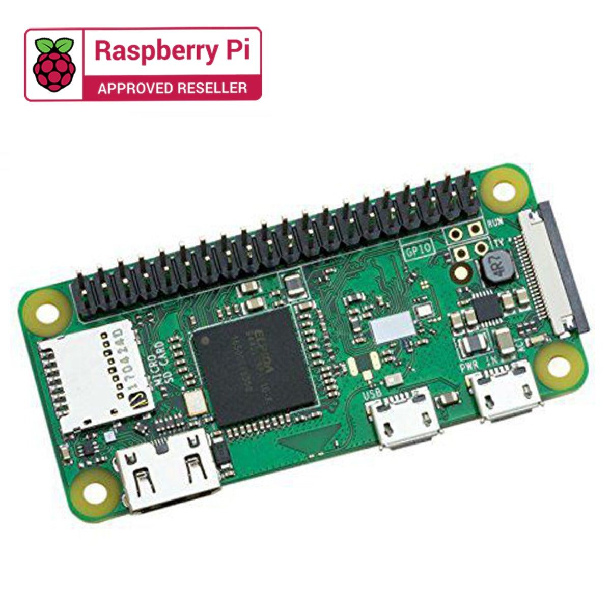 Raspberry Pi Zero WH with Pre-Soldered Header – Mini Raspberry Pi Board with wireless features & headers. -Robocraze