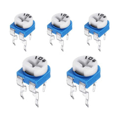 100K Preset Potentiometer (Pack of 5) – Durable preset potentiometers - Electronic Components - Robocraze