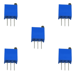 100ohm 3296W Trimpot (Pack of 5) – Low-value trimpots for specialized circuits - Electronic Components - Robocraze