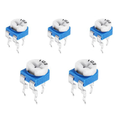 10K Preset Potentiometer (Pack of 5) – Pre-calibrated resistors - Electronic Components - Robocraze