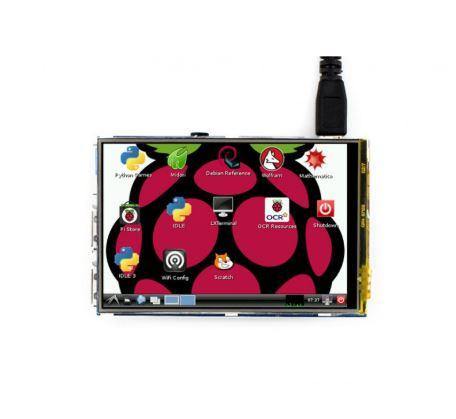 Waveshare 3.5 inch Resistive Screen IPS LCD – IPS Raspberry Pi Display with resistive touch. -Robocraze