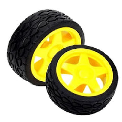 DIY 2WD Mini Round Robot Car – Compact chassis with motor wheels. -Robot Wheels and Chassis -Robocraze