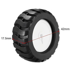 43mm Rubber Wheel for N20 Motor – Precision gear motor with wheel. -Robot Wheels and Chassis -Robocraze