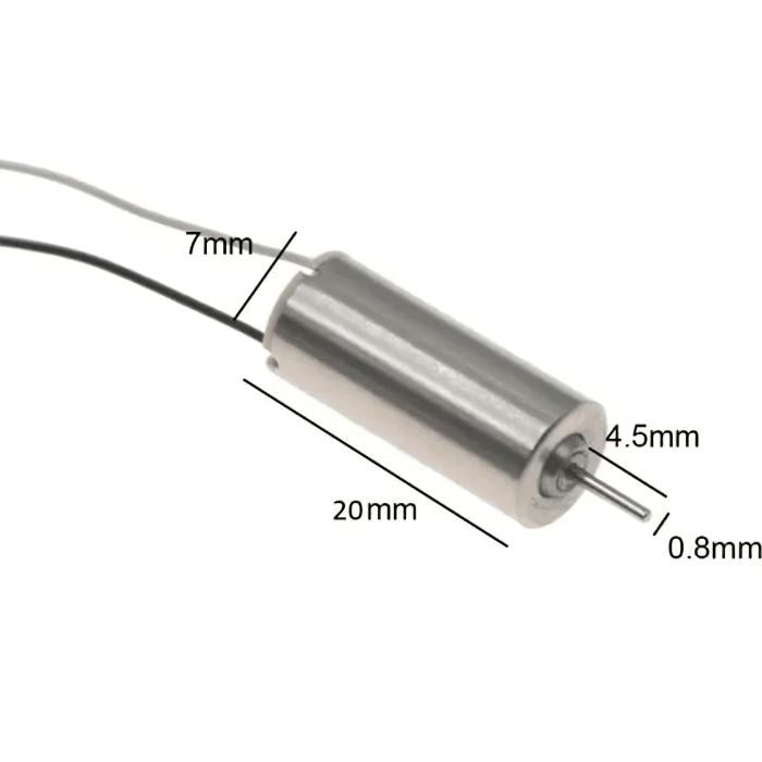 Micro Coreless DC Motor with Propeller (7x20) - 4pcs – Ideal for DIY, RC planes & drones. -Robot Motors -Robocraze