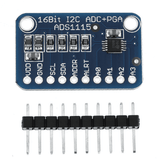 16 Bit I2C 4 Channel ADS1115 Module – ADS1115 16-bit I2C ADC module for accuracy. -ADC Module -Robocraze